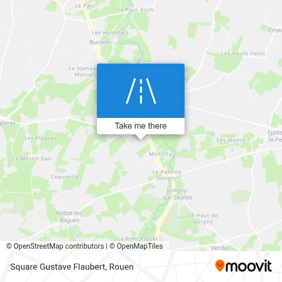 Square Gustave Flaubert map