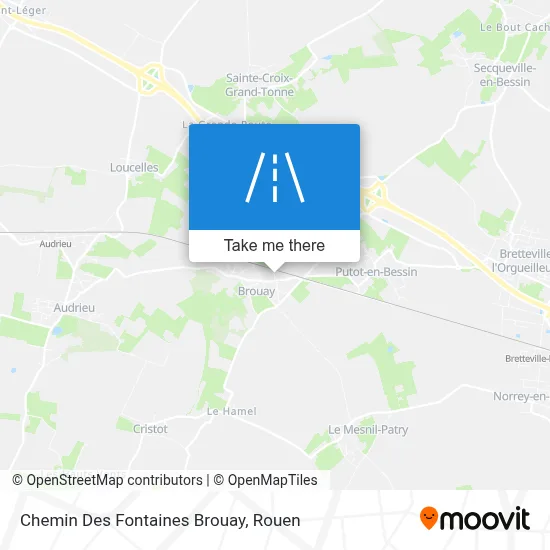 Chemin Des Fontaines Brouay map