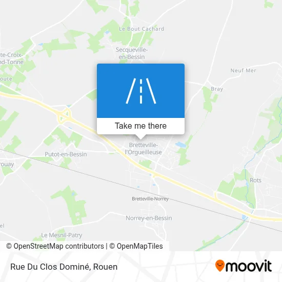 Mapa Rue Du Clos Dominé
