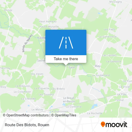 Route Des Bidots map