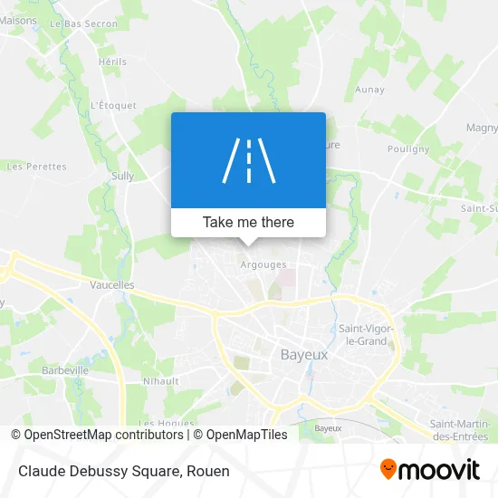 Square Claude Debussy map