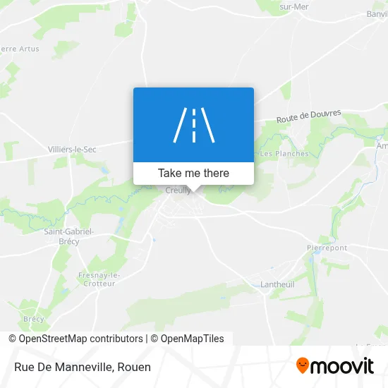 Mapa Rue De Manneville