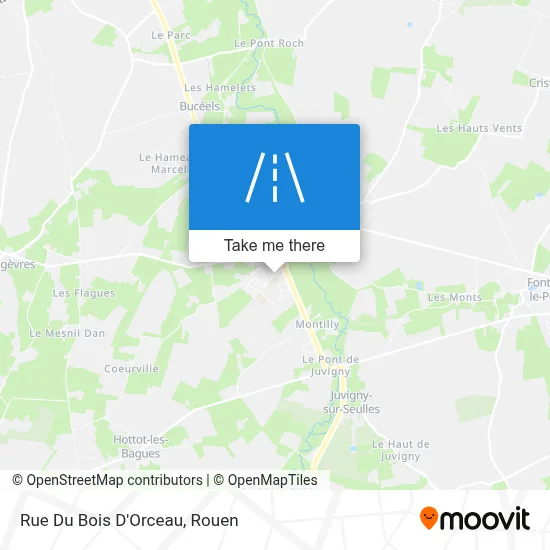 Mapa Rue Du Bois D'Orceau