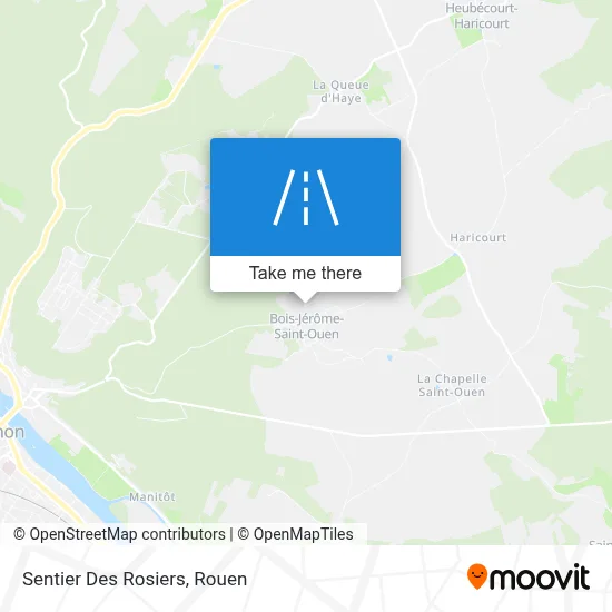 Sentier Des Rosiers map