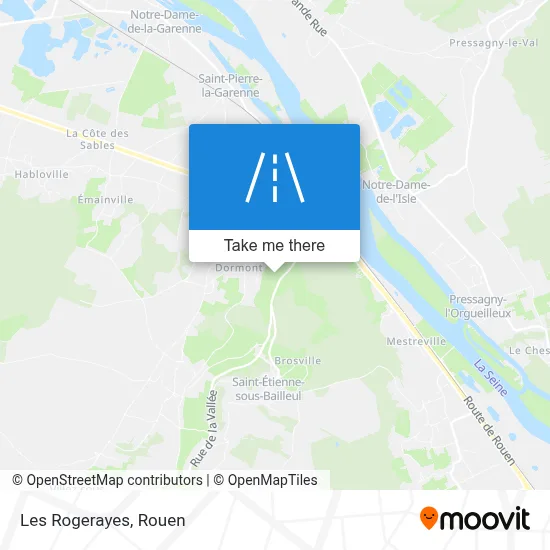 Les Rogerayes map