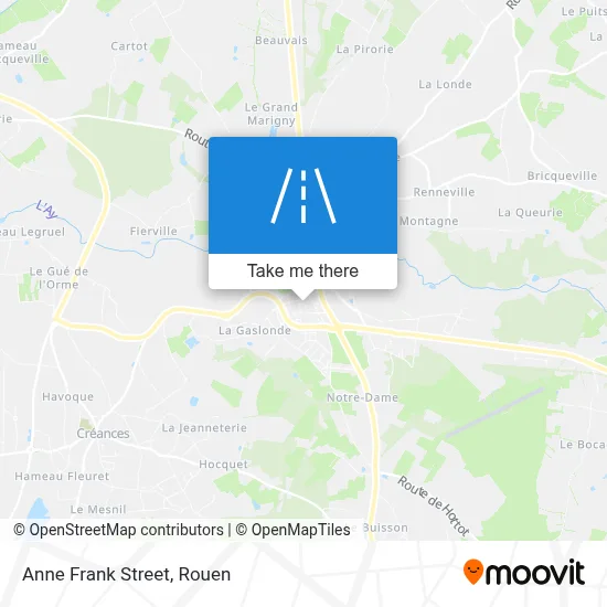 Rue Anne Frank map