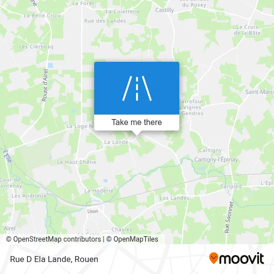 Rue D Ela Lande map