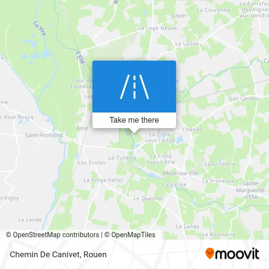 Mapa Chemin De Canivet