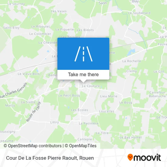 Cour De La Fosse Pierre Raoult map