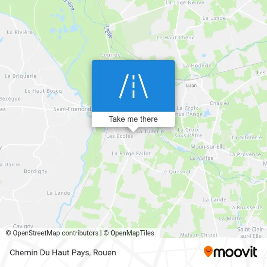 Chemin Du Haut Pays map