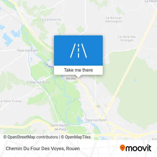 Chemin Du Four Des Voyes map