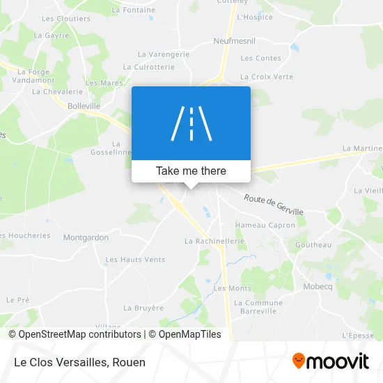 Le Clos Versailles map