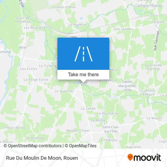 Mapa Rue Du Moulin De Moon