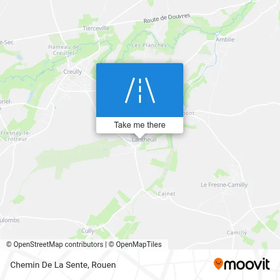 Chemin De La Sente map