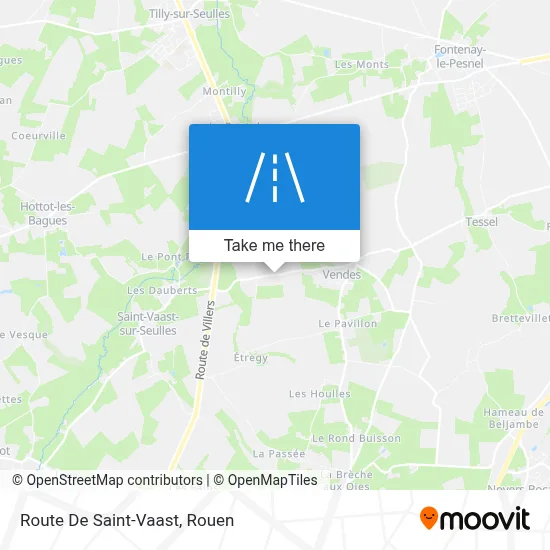 Mapa Route De Saint-Vaast