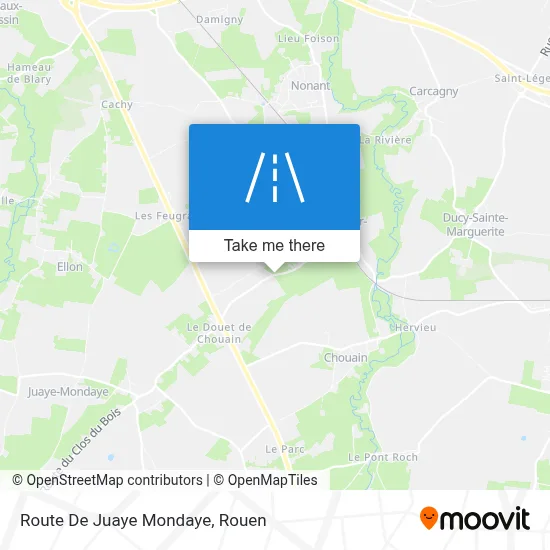Route De Juaye Mondaye map