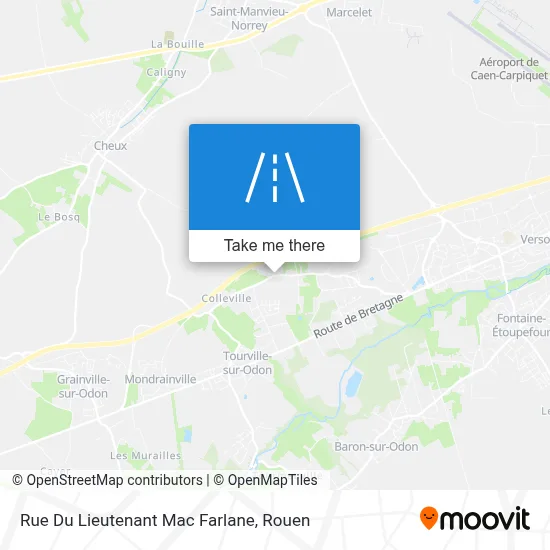 Rue Du Lieutenant Mac Farlane map