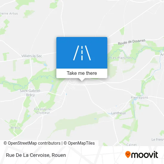 Mapa Rue De La Cervoise