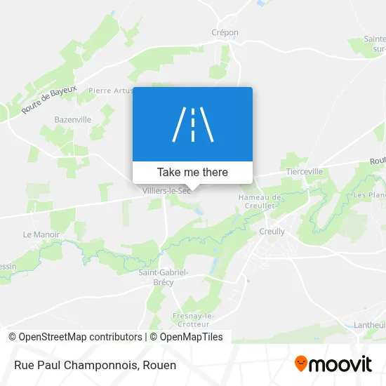 Rue Paul Champonnois map
