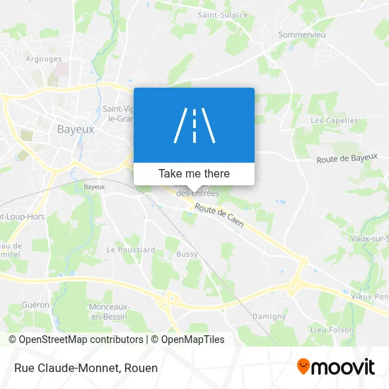 Rue Claude-Monnet map