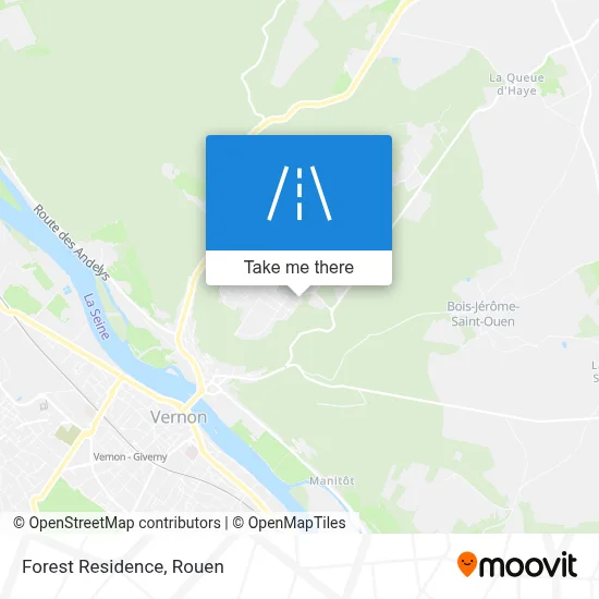 Résidence De La Forêt map