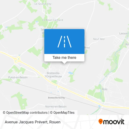 Avenue Jacques Prévert map
