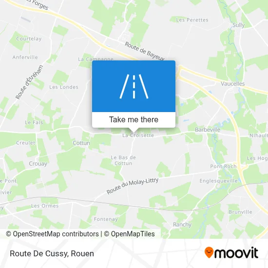 Route De Cussy map