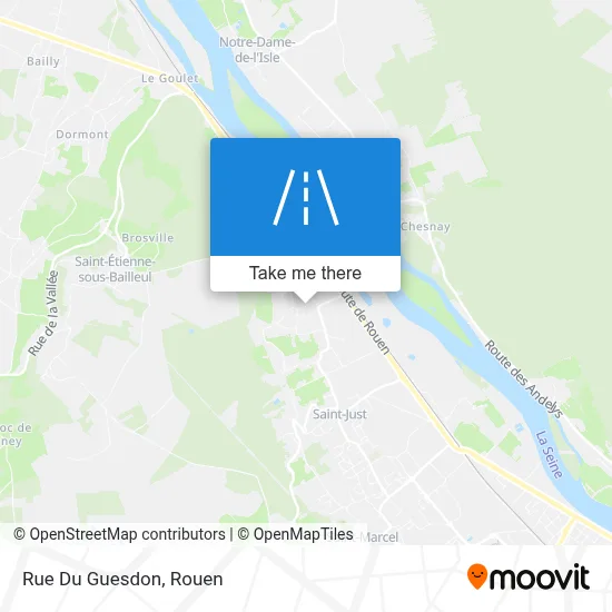 Rue Du Guesdon map