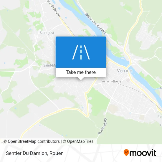 Sentier Du Damlon map