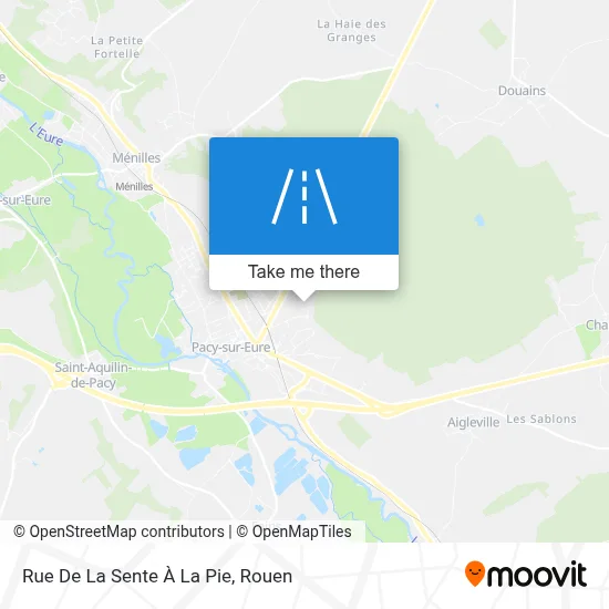Rue De La Sente À La Pie map