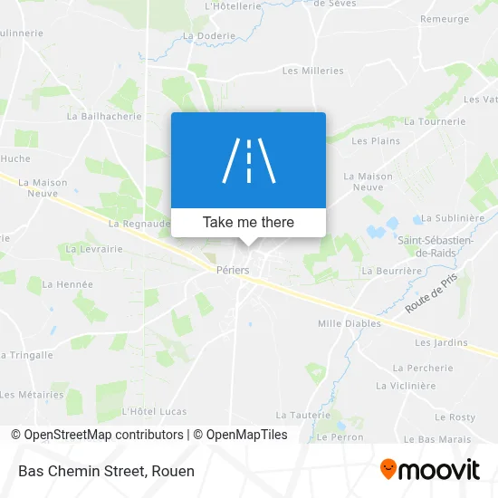 Rue Du Bas Chemin map