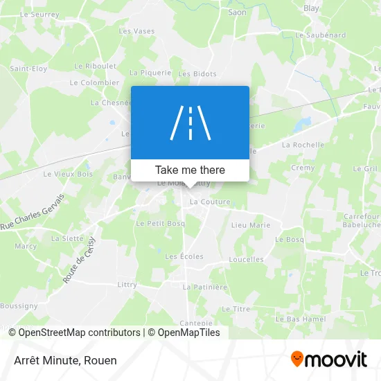 Arrêt Minute map