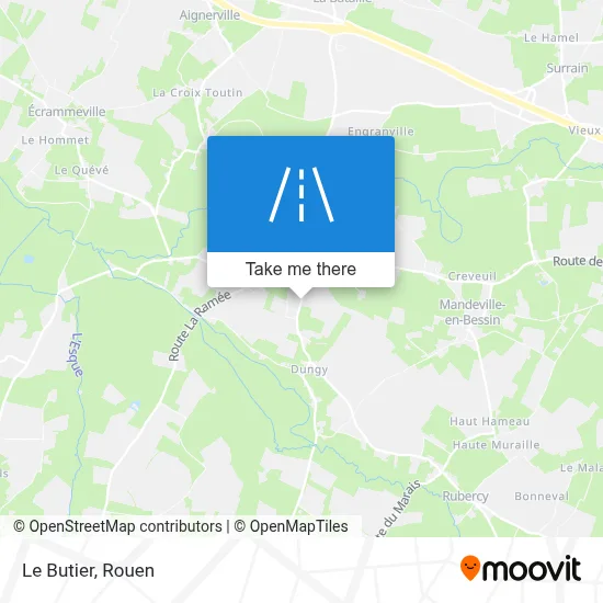 Le Butier map