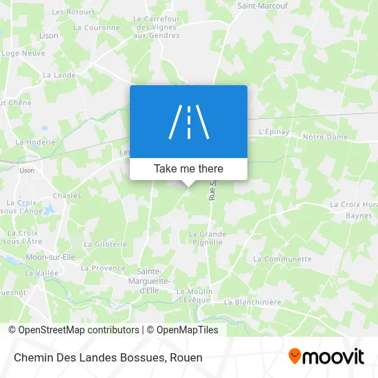 Chemin Des Landes Bossues map