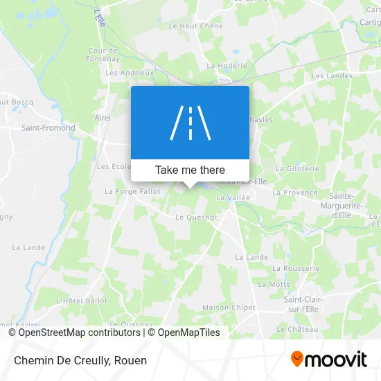 Mapa Chemin De Creully