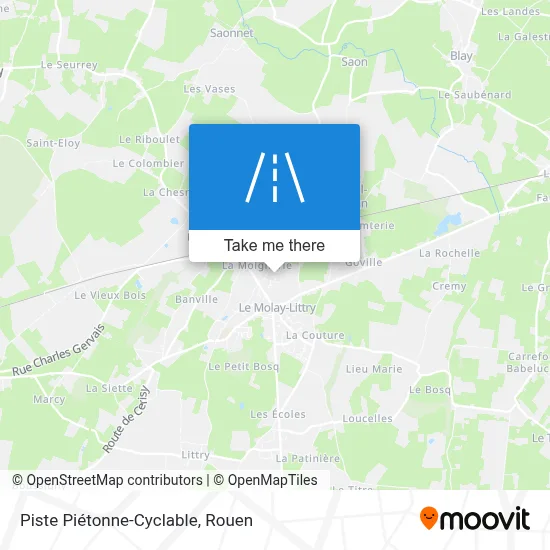 Piste Piétonne-Cyclable map