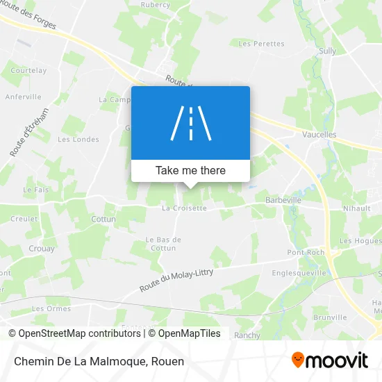 Chemin De La Malmoque map