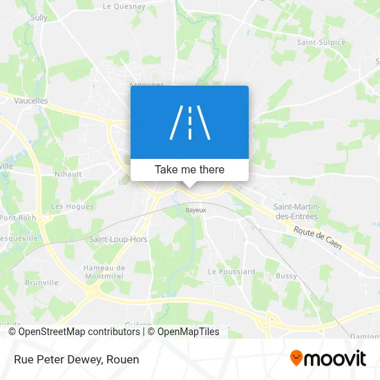 Rue Peter Dewey map