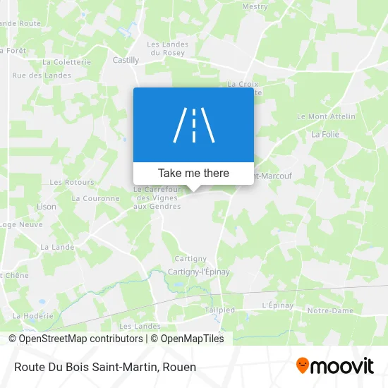 Route Du Bois Saint-Martin map