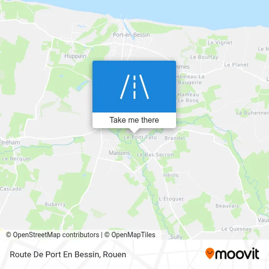 Route De Port En Bessin map