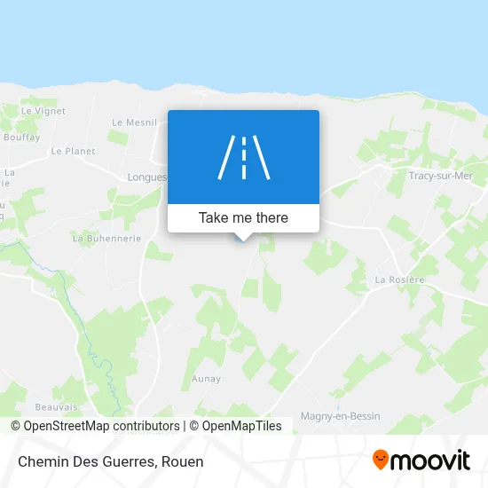 Chemin Des Guerres map