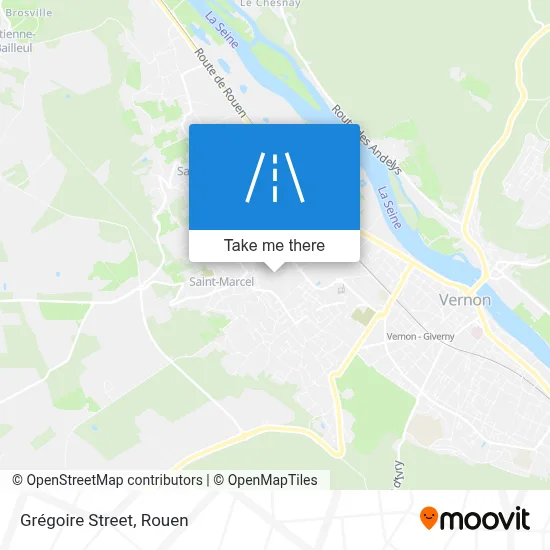 Mapa Rue Grégoire