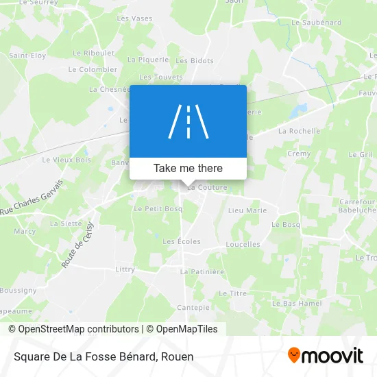 Square De La Fosse Bénard map