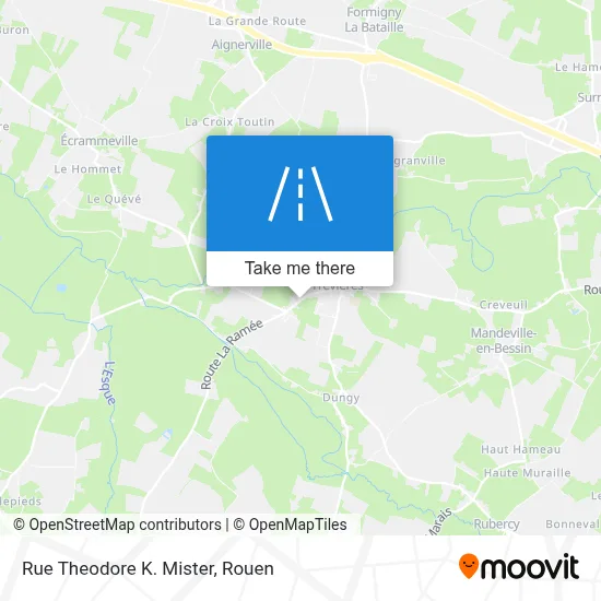 Rue Theodore K. Mister map