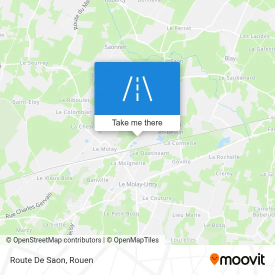 Route De Saon map