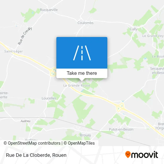 Rue De La Cloberde map