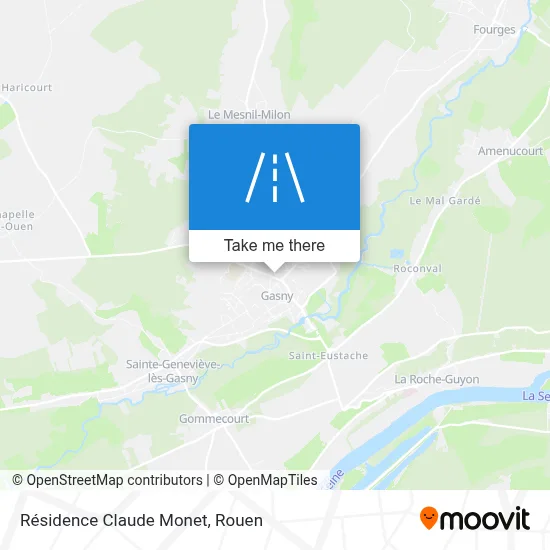 Mapa Résidence Claude Monet