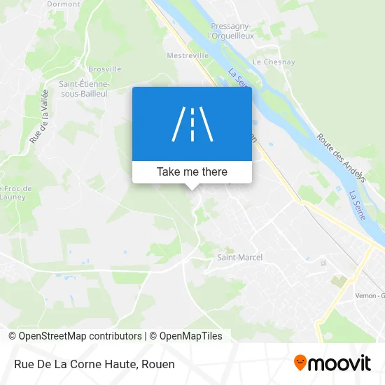 Rue De La Corne Haute map