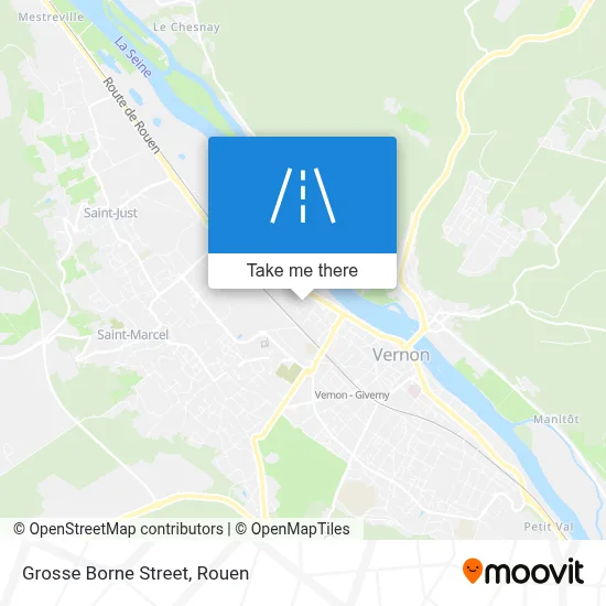 Rue De La Grosse Borne map