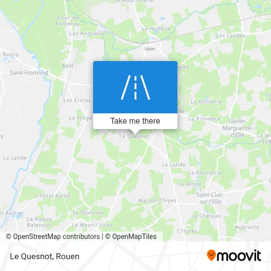 Le Quesnot map